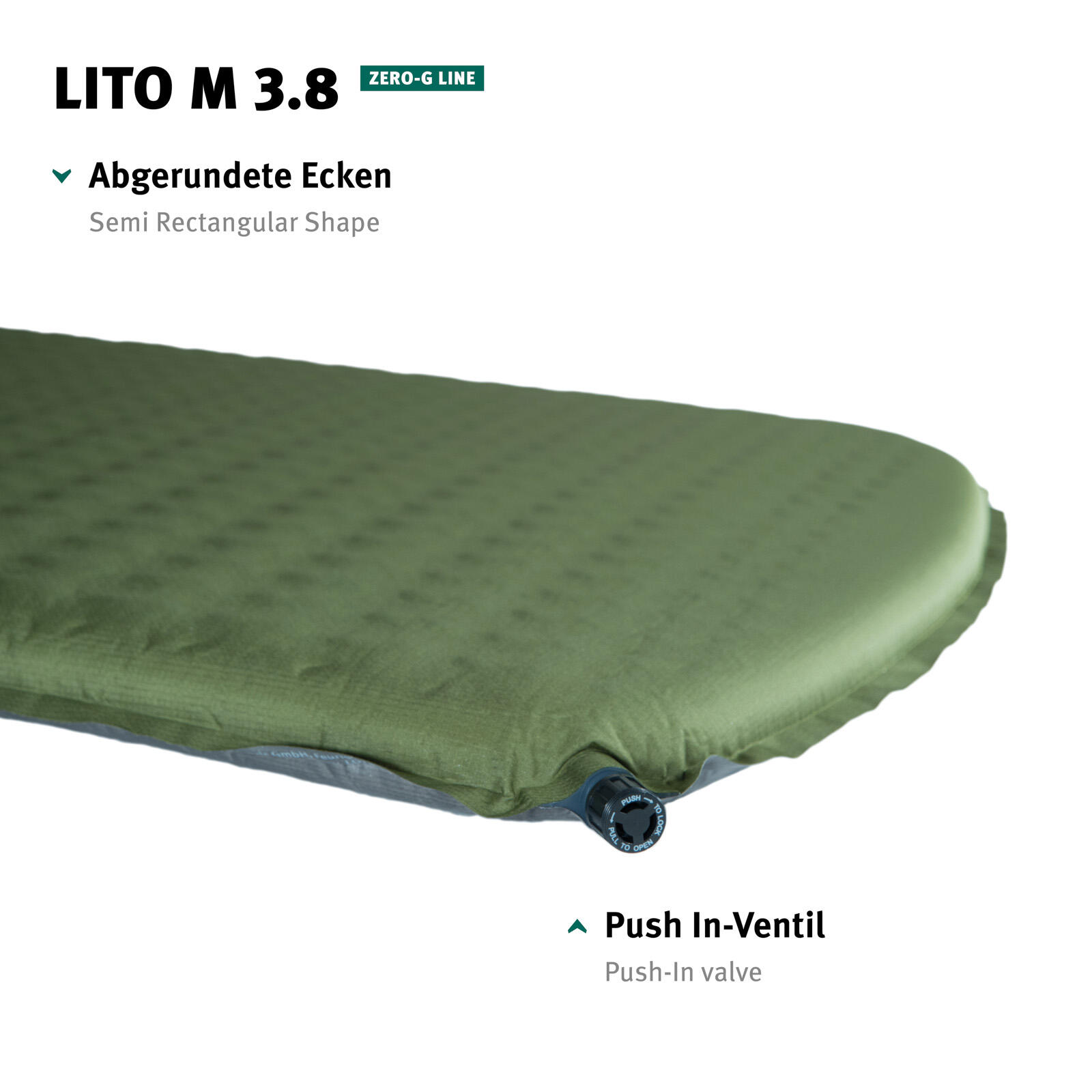 Cuscino da trekking Lito M 3.8 Letto ad aria leggero e autogonfiante 0.53 kg 4/6