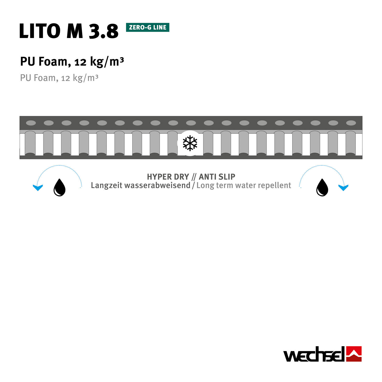 Cuscino da trekking Lito M 3.8 Letto ad aria leggero e autogonfiante 0.53 kg 5/6