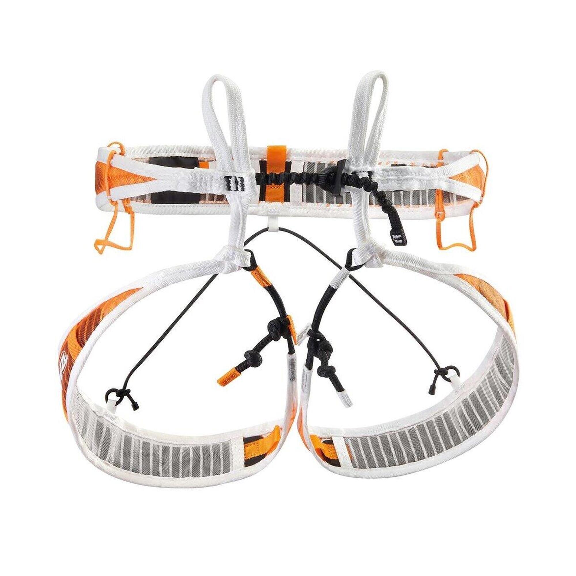 Petzl - Harnais Petzl Fly M Ultra-léger Modulable Ski-alpinisme Et Alpinisme Technique - Baudrier D'Escalade - Blanc|orange - 40 M - Decathlon