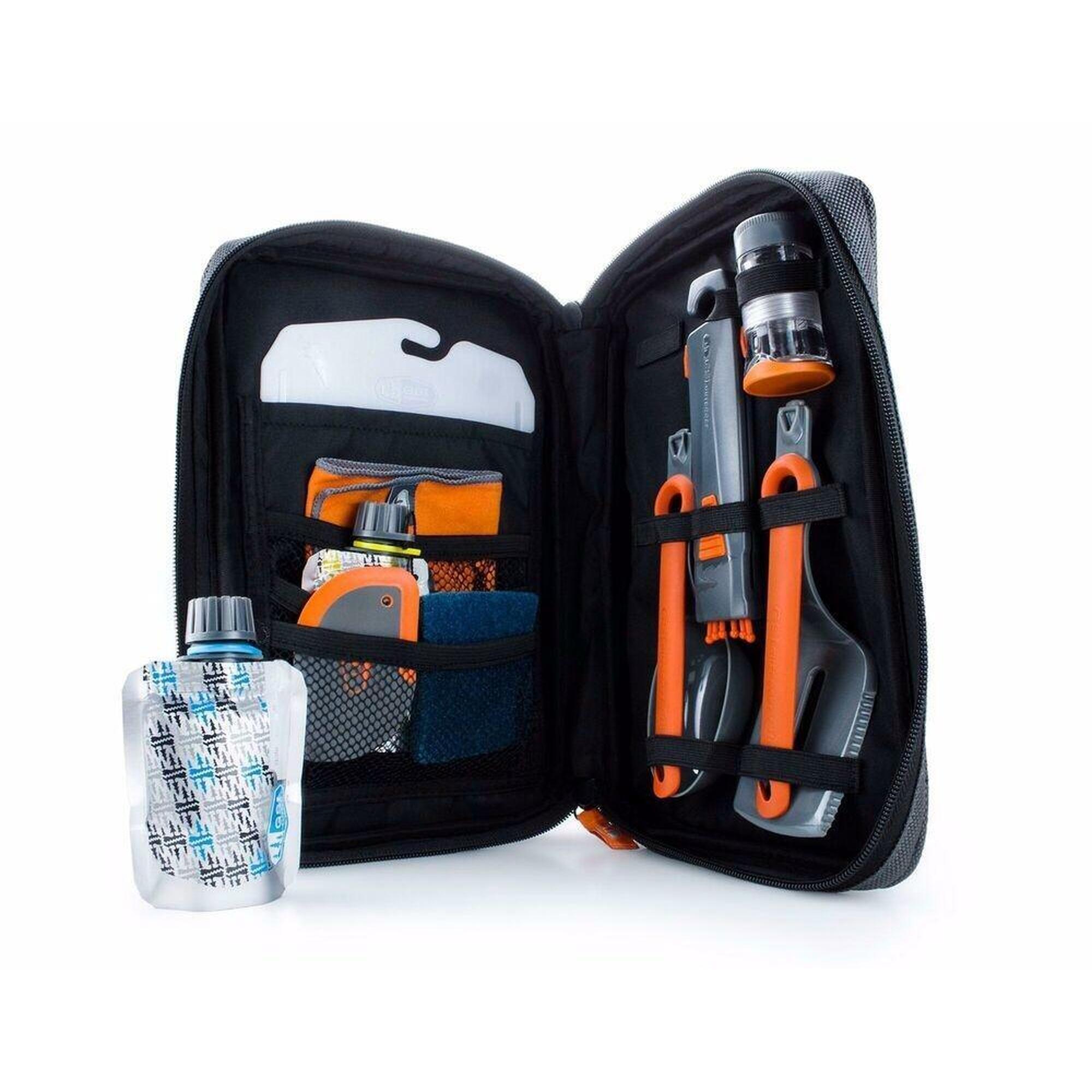 Gsi Outdoors - Gourmet Kitchen Set 11 Gsi Outdoors Compact 29,2x19 Cm Noir Étui Nylon - Couvert - Noir - Taille Unique - Decathlon