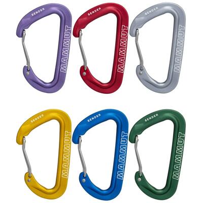D-form karabiner mammut wire gate mix 6er set