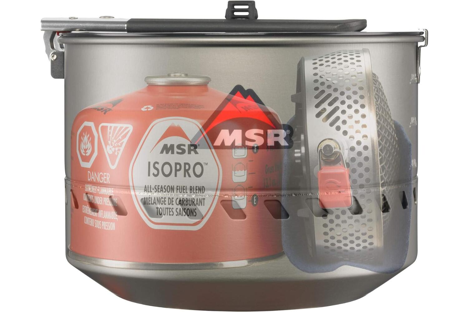 Réchaud MSR Reactor 2,5 L inox coupe‑vent haute efficacité compact autonome 2/4
