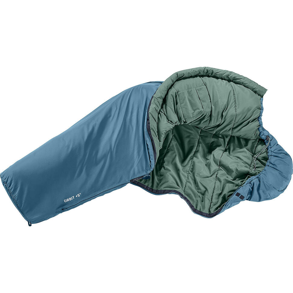 Śpiwór damski Deuter Orbit +5 SL (175 cm) - atlantic/sage Prawy