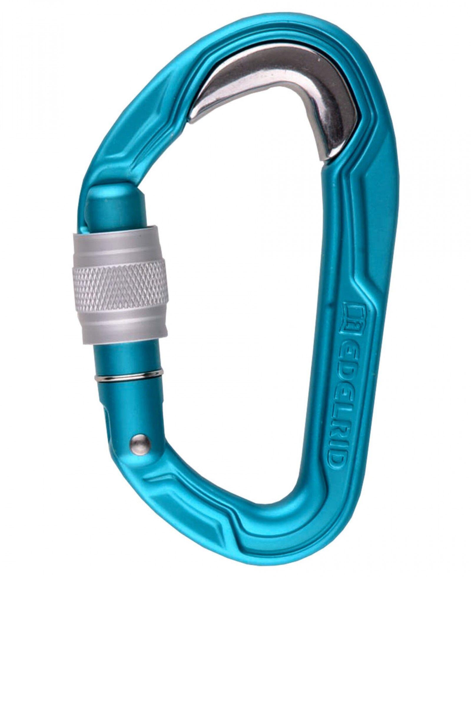 EDELRID Moschettone Arrampicata Edelrid Bulletproof Screw Blu