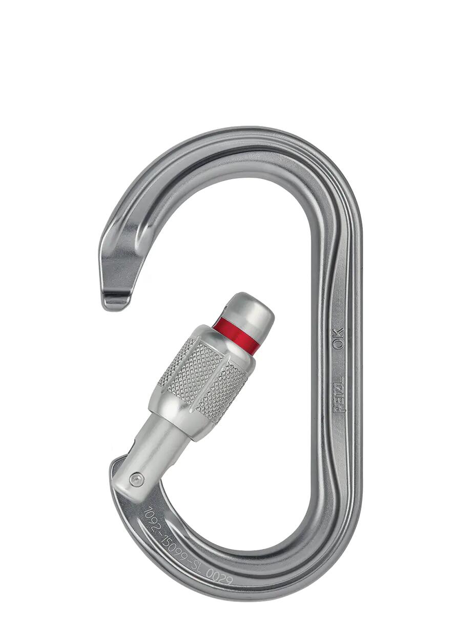 Mosquetón ovalado Petzl OK Screw-Lock aluminio 7000 25 kN 2/3