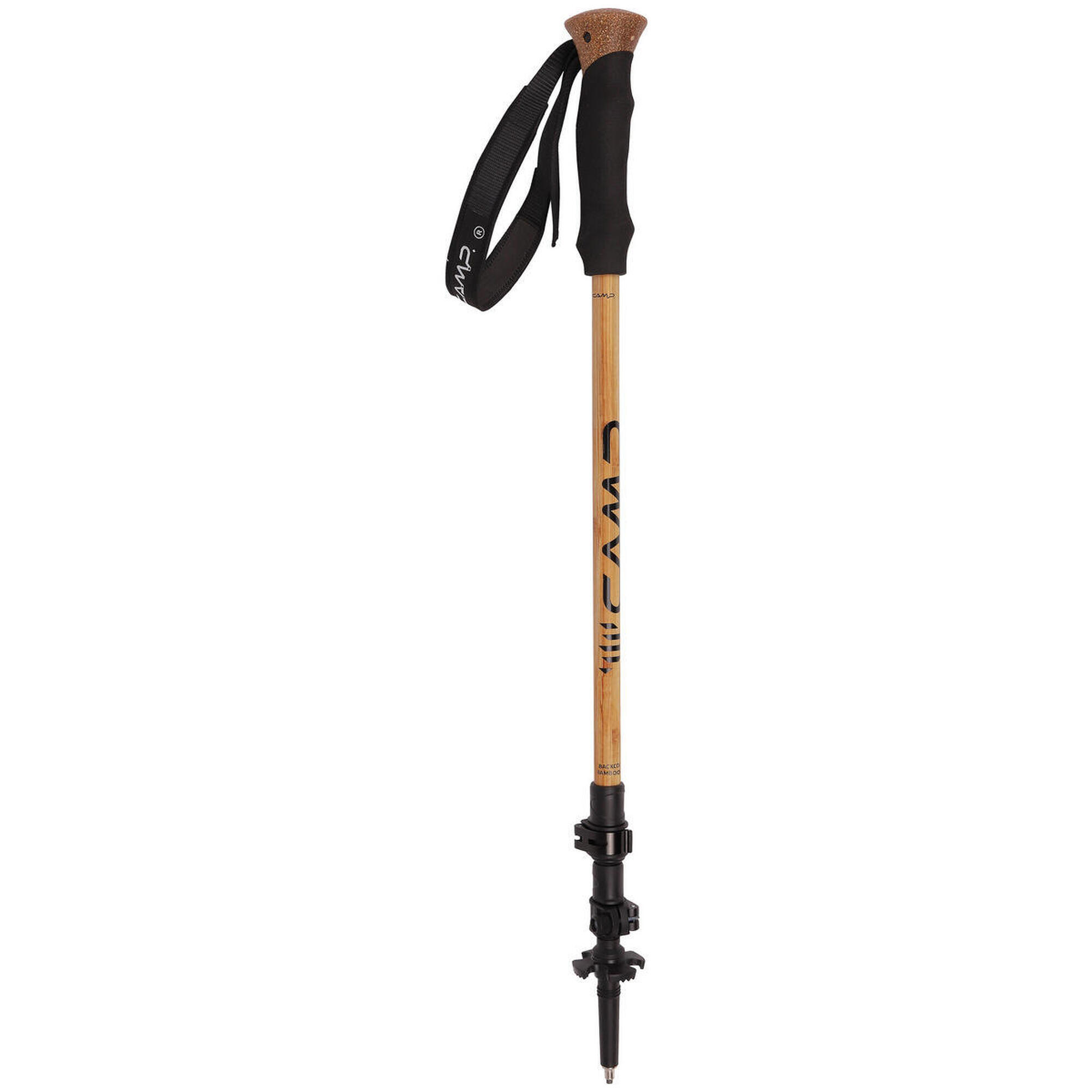 Camp - Bâtons Trekking Camp Backcountry Bambou Réglables 63–135 Cm, Poignées Ergo - Bâton De Randonnée - Marron - 135 Cm - Decathlon