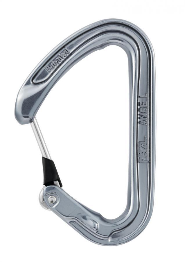 Mousqueton Petzl Ange L gris ultra-léger 34 g verrou MonoFil Keylock 1/2