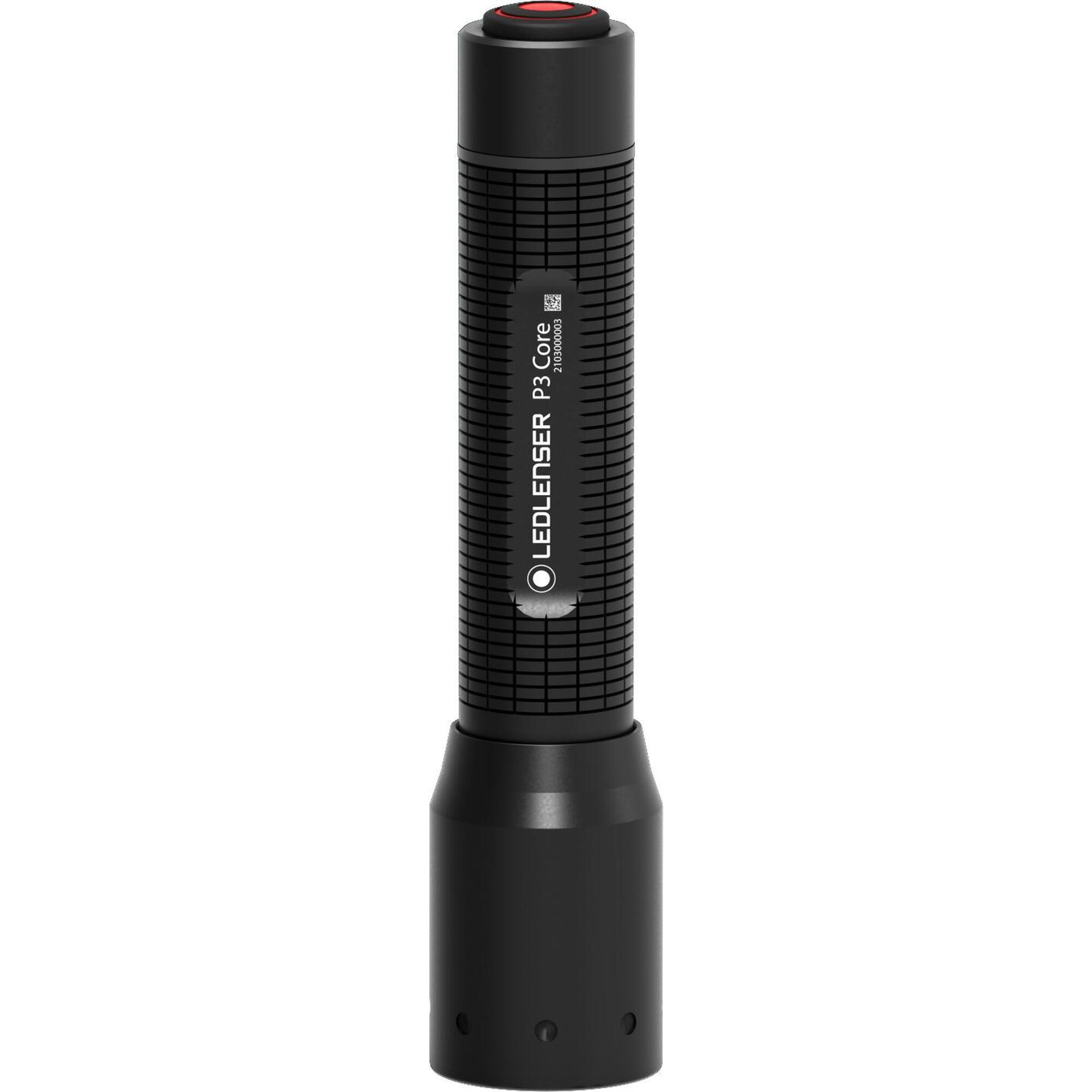 LANTERNA LED LENSER P3 CORE BLACK 90 LUMENI