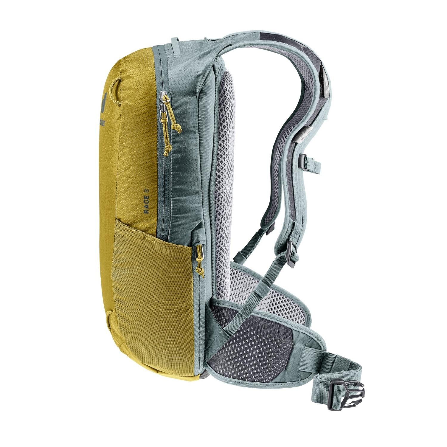 Sac à dos vélo adulte Race 8 jaune 3/7