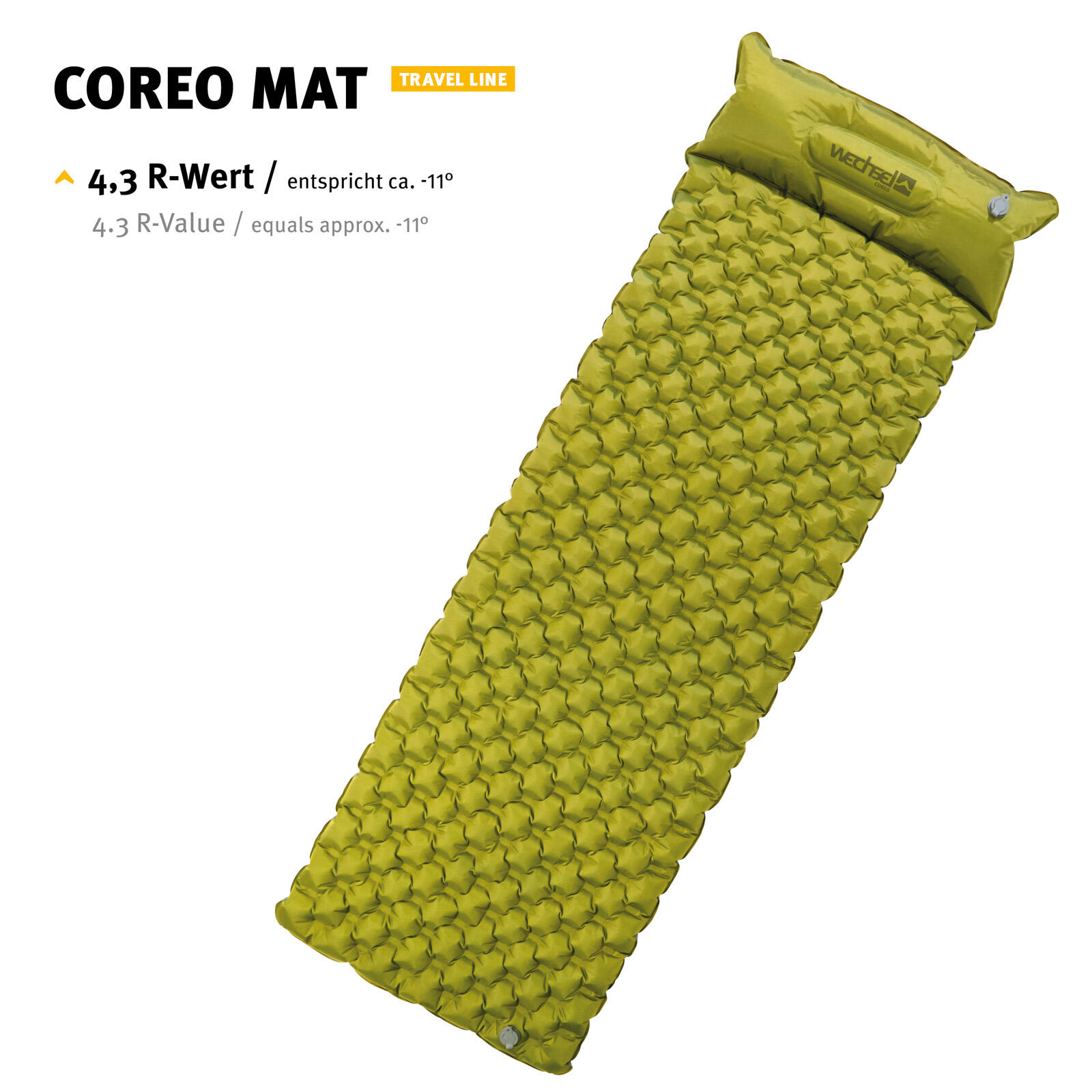 Materassino da trekking Coreo Letto ad aria termico Campeggio ultra leggero 1 kg 2/6