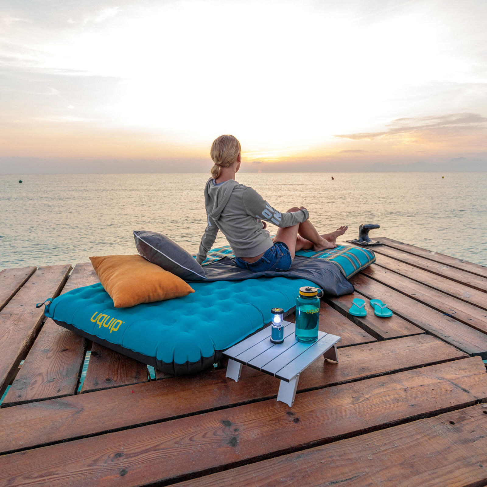 Camping Luchtbed Betty Eenpersoons XL Comfort Matras 15 cm 5/7
