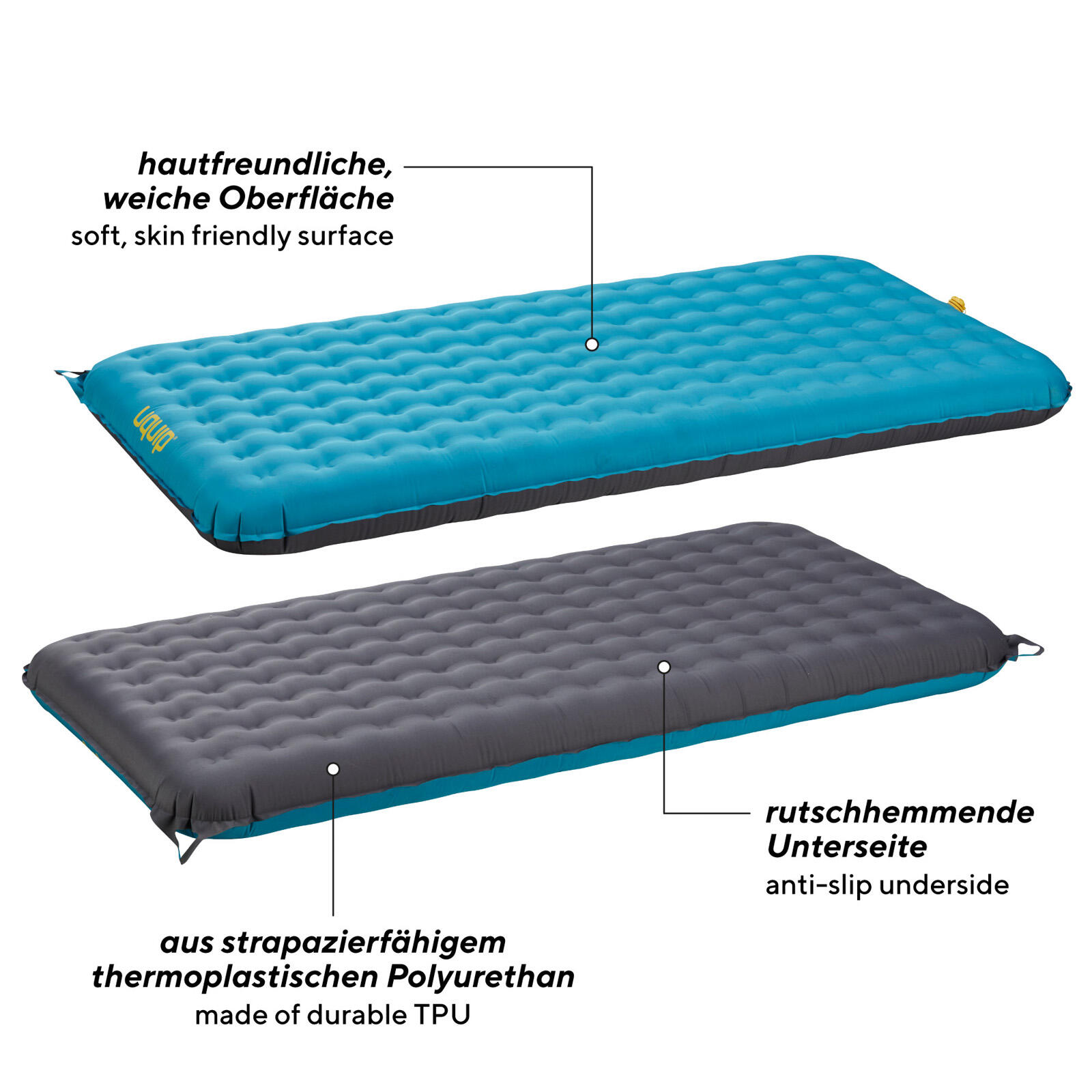 Camping Luchtbed Betty Eenpersoons XL Comfort Matras 15 cm 4/7