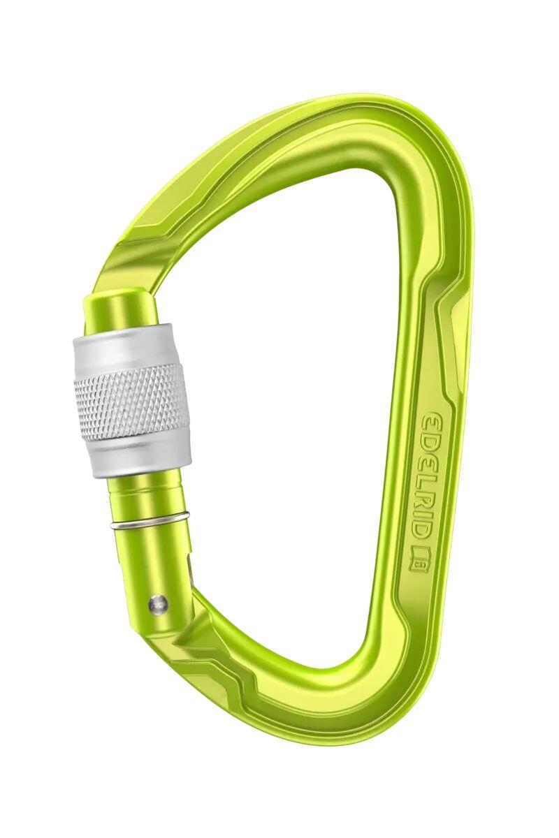 EDELRID Moschettone Arrampicata Edelrid Pure Screw Verde Chiaro