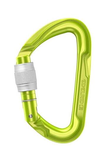Moschettone Arrampicata Edelrid Pure Screw Verde Chiaro