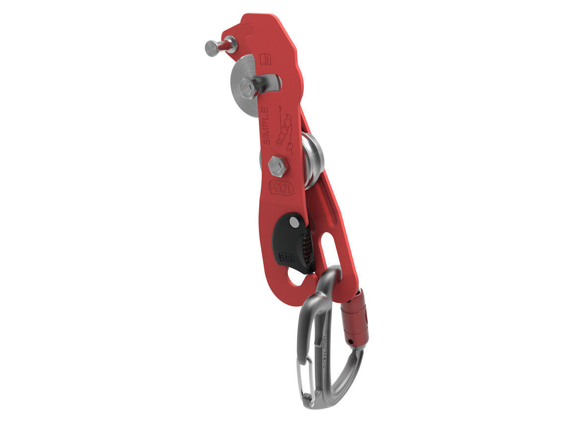 Petzl Simple : dispositif d’assurage compact en alliage, corde 10–11 mm 2/5