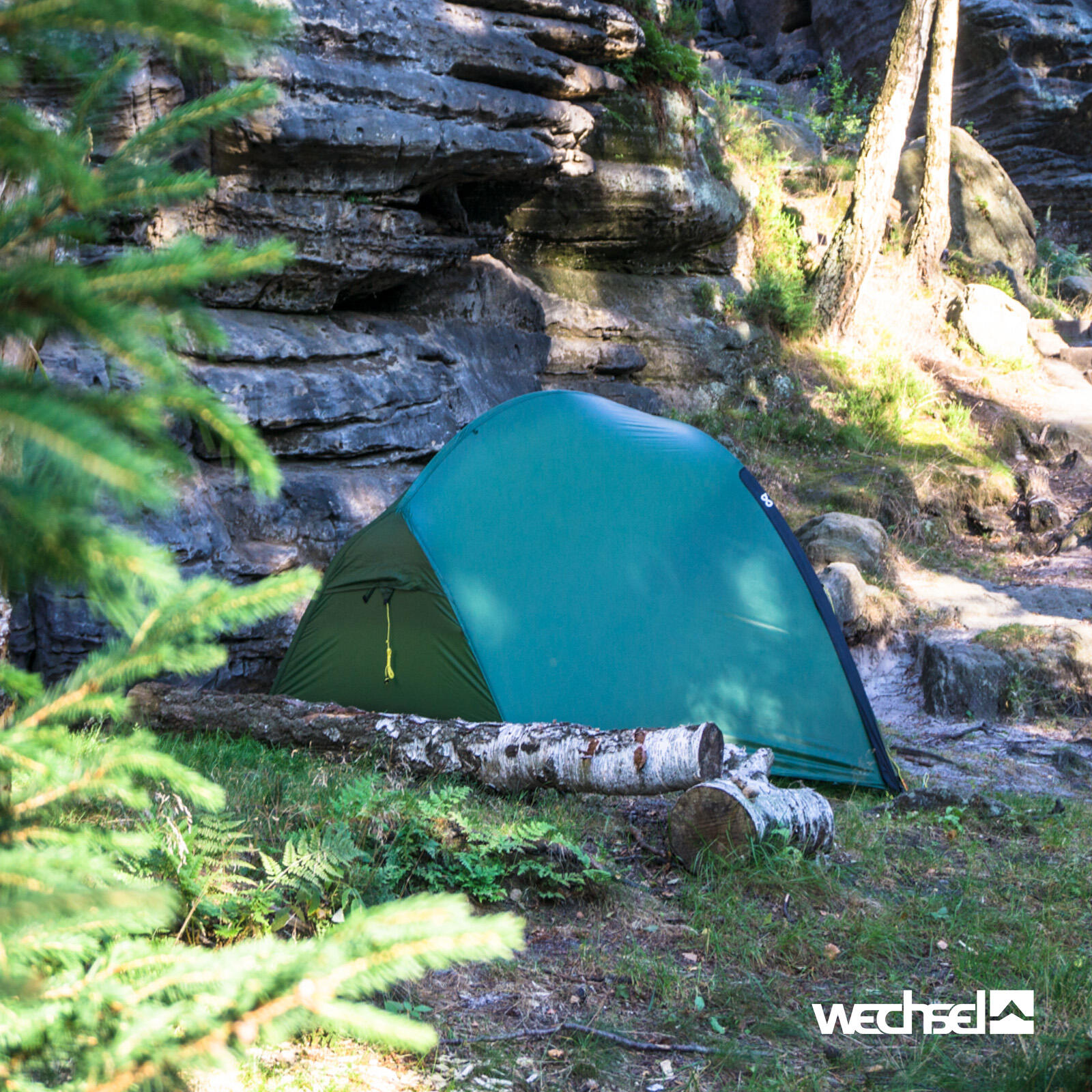 Trekkingzelt Exogen 1 Personen Geodät Camping Fahrrad Biwak Zelt 1,48 kg 5/7