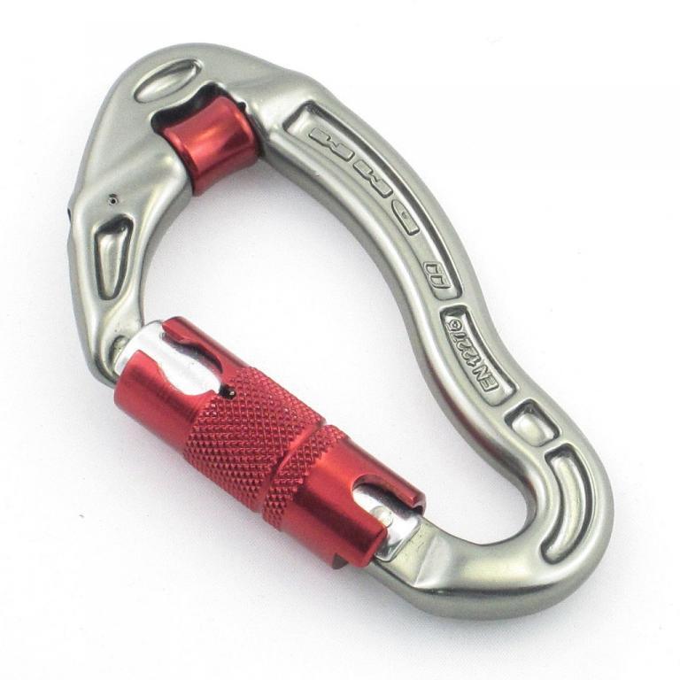 DMM Verschlusskarabiner Revolver Kwiklock titanium-red