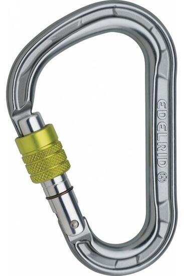 Moschettone Arrampicata Edelrid Hms Magnum Screw Grigio