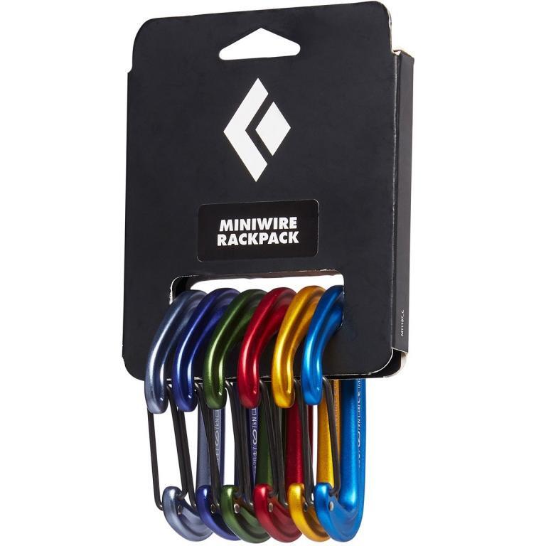 BLACK DIAMOND Moschettone Arrampicata Miniwire Set 6 Pz