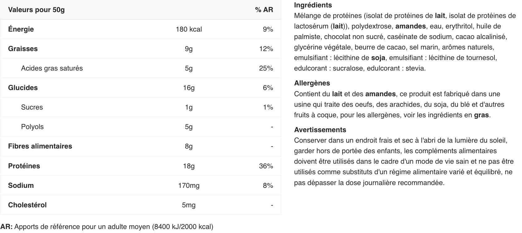 Barres protéinées - Quest Bar - Pâte à Biscuit et Morceaux Chocolat Boite de 12 2/5