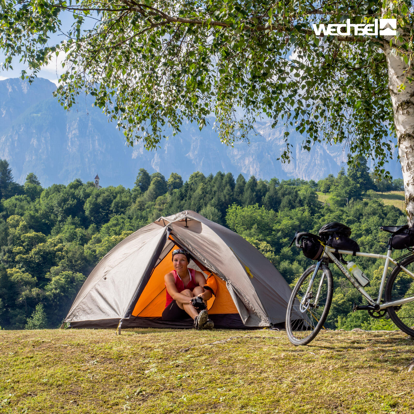 Trekkingzelt Charger 2 Personen Camping Fahrrad Geodät Zelt Biwak 2,6 kg 5/7