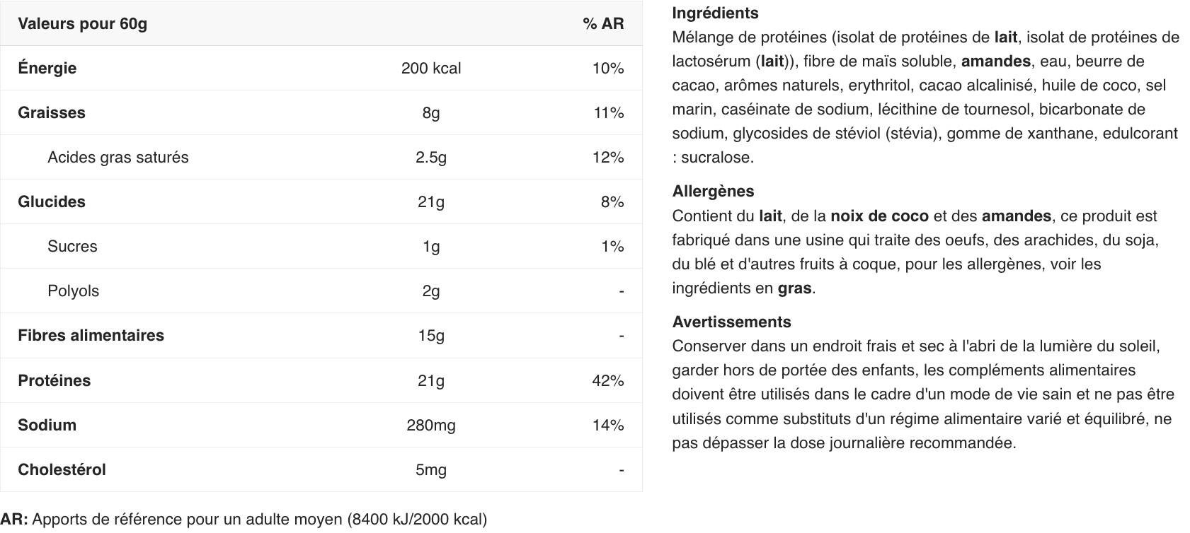 Barres protéinées - Quest Bar - Biscuits et Crème Boite de 12 2/5