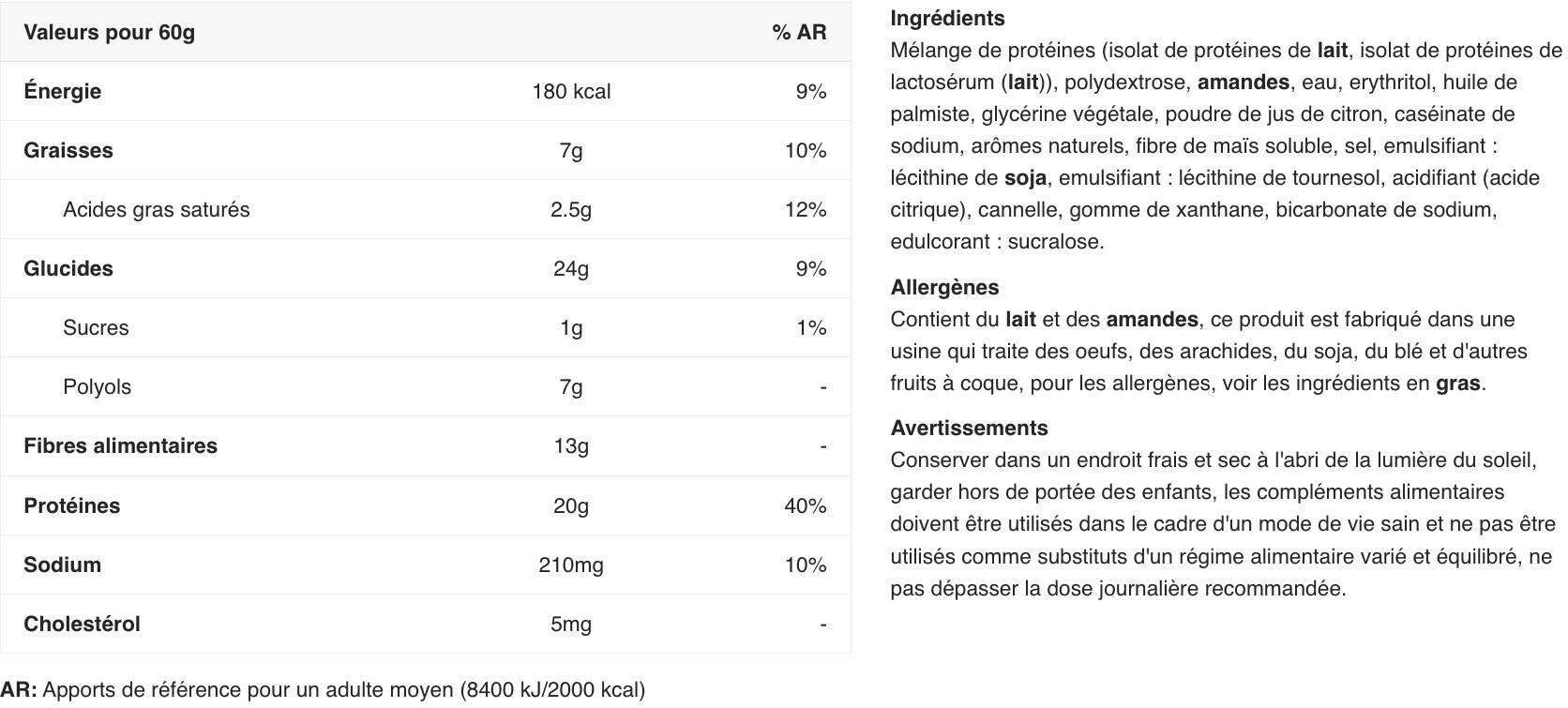 Barres protéinées - Quest Bar - Gâteau au Citron Boite de 12 2/4