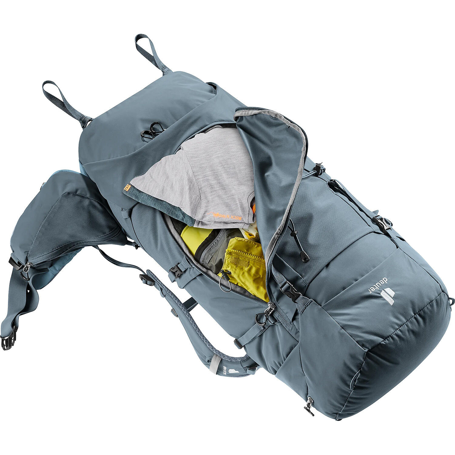 Sac à dos trekking Deuter Aircontact Core 60+10 60L extensible 70L bleu recyclé 4/7