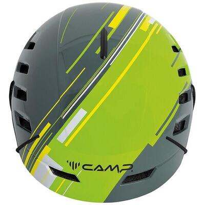 Casco da arrampicata CAMP Voyager S grigio/verde leggero ventilato regolabile