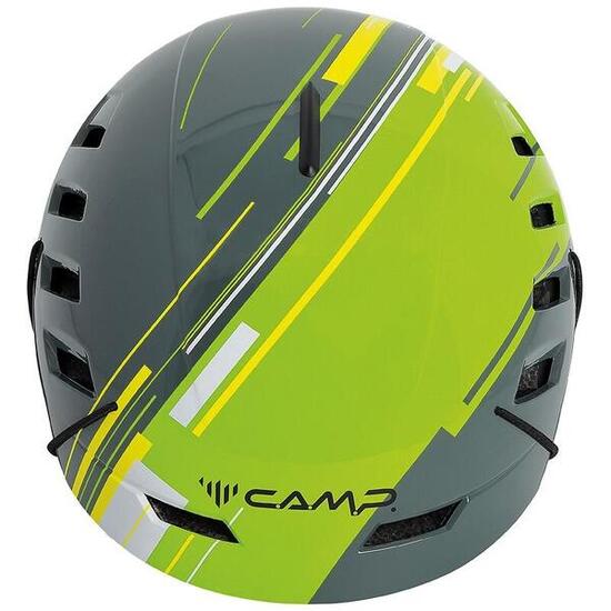 Casco da arrampicata CAMP Voyager S grigio/verde leggero ventilato regolabile