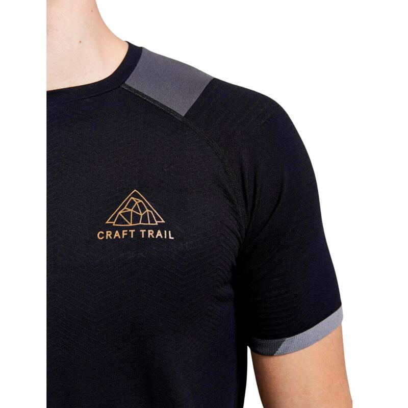 T-Shirt de Running Craft Pro Trail Fuseknit Manches Courtes Homme