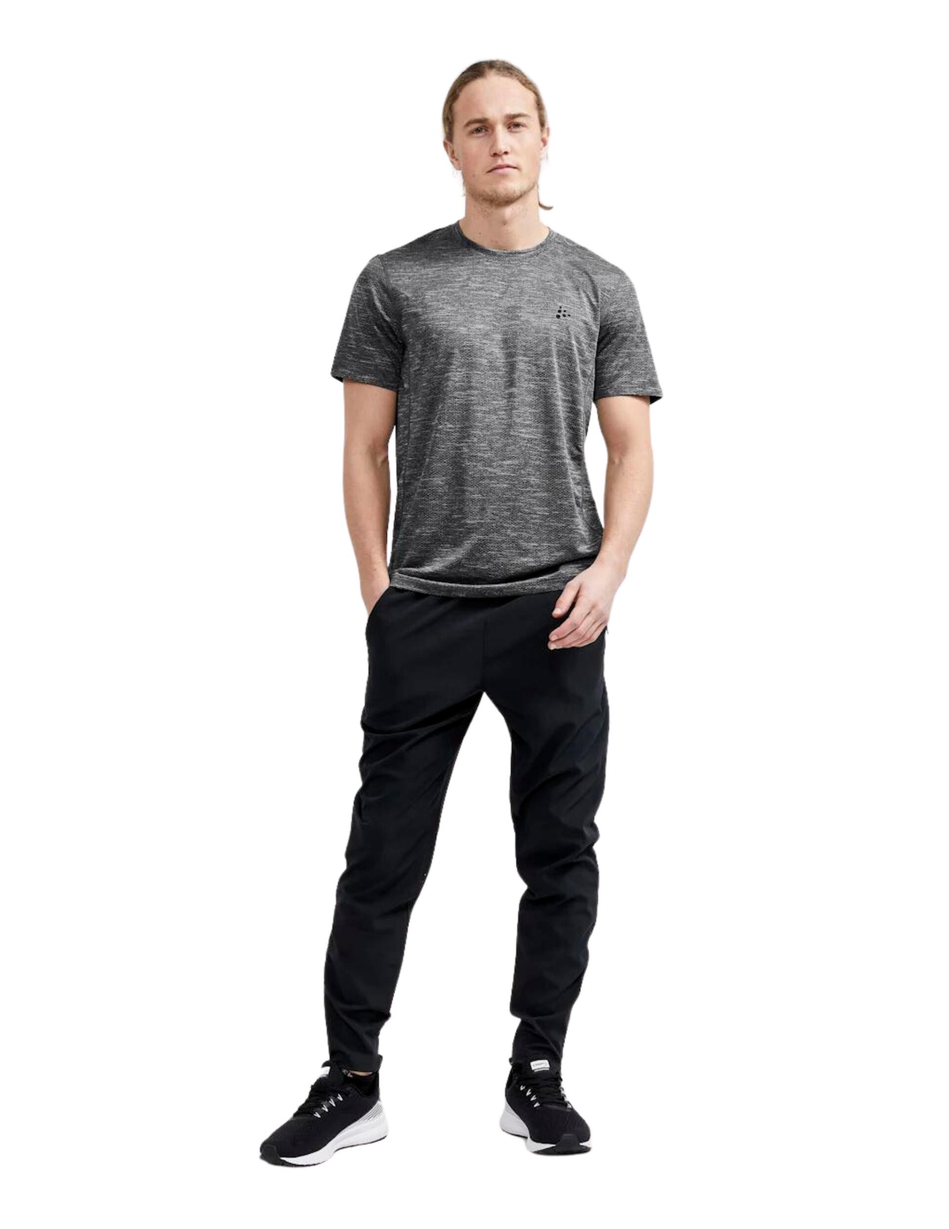 Craft ADV Essence Melange Short Sleeve Jersey Grijs 4/4