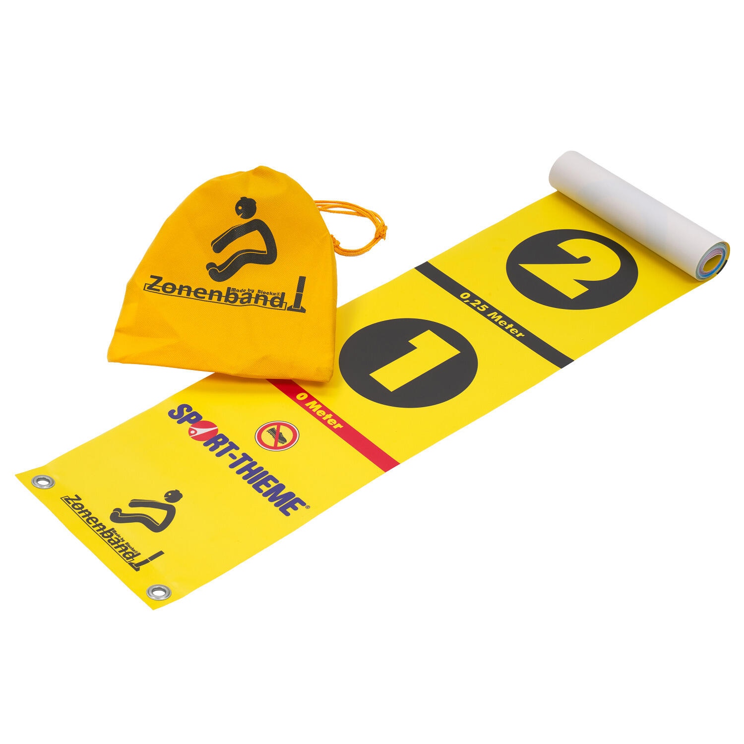 BLOCKX Zonenband Weitsprung mit Beutel Leichtathletik Unisex