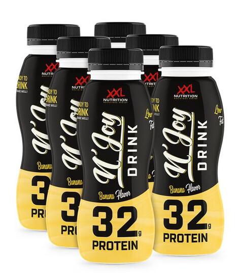 N'Joy Protein Drink - 32g Proteïne, Kant en Klare Eiwitshake - Banaan - 6 Pack
