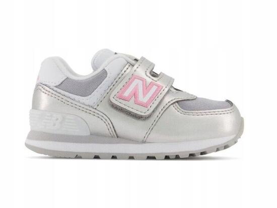 BUTY dziecięce NEW BALANCE 500 IV574LF1 20 rzepy / srebrne