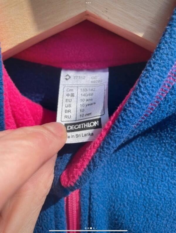 Entre Particuliers - Quechua - Pull polaire bleu - Taille 140 / 10 ans 2/5