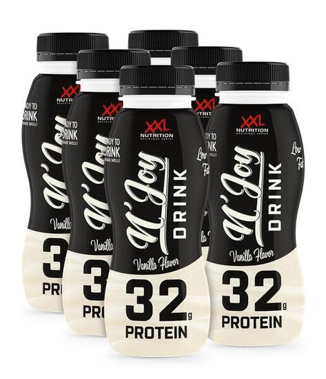N'Joy Protein Drink - 32g Proteïne, Kant en Klare Eiwitshake - Vanille - 6 Pack