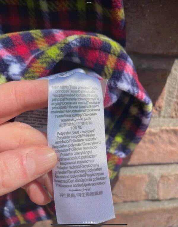 Tussen Particulieren - Quechua - Meerkleurige fleece trui - Maat 128 / 8 3/5