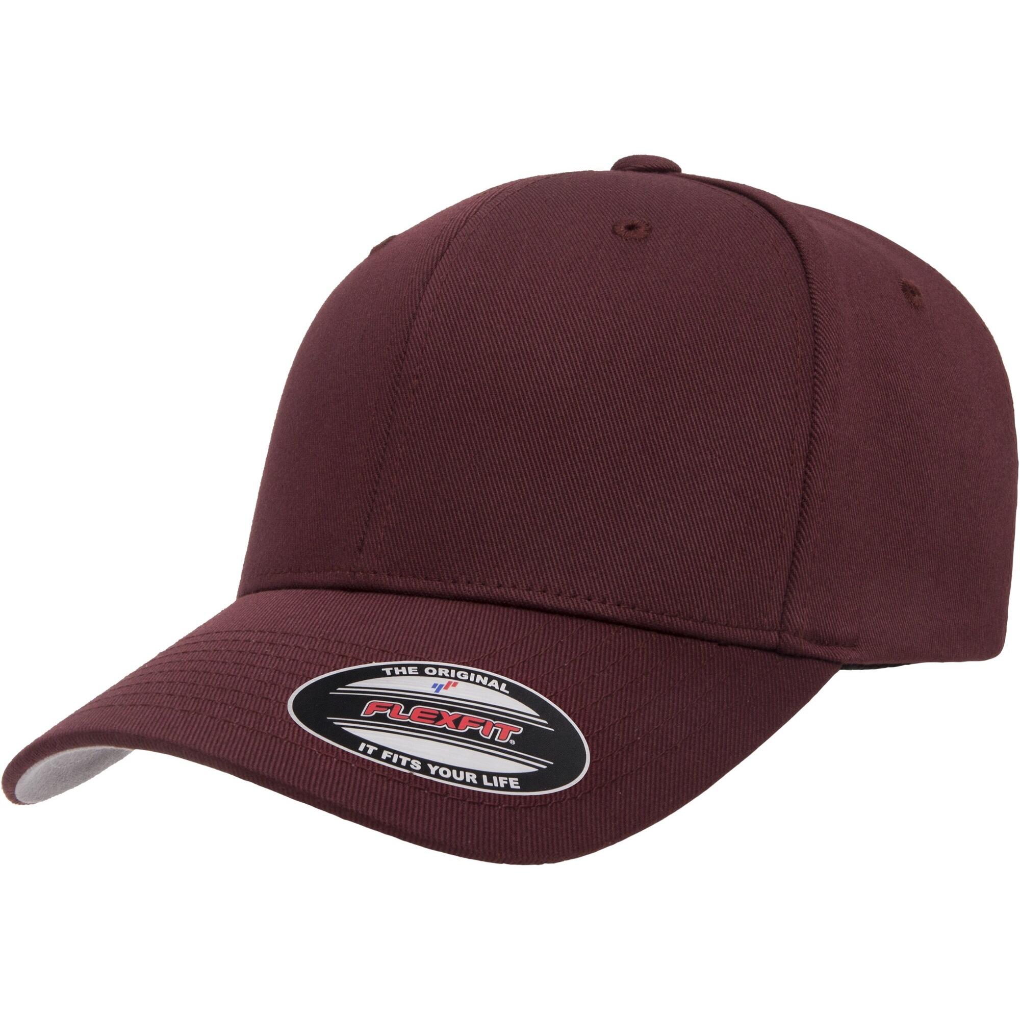 FLEXFIT Unisex Wooly Combed Cap (Maroon)