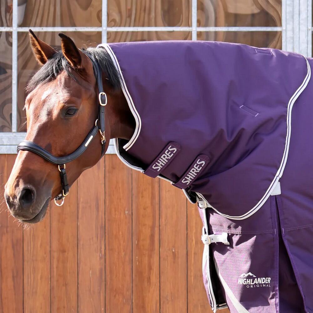 Highlander Original 100 Horse Turnout Neck Cover (Plum) 1/2