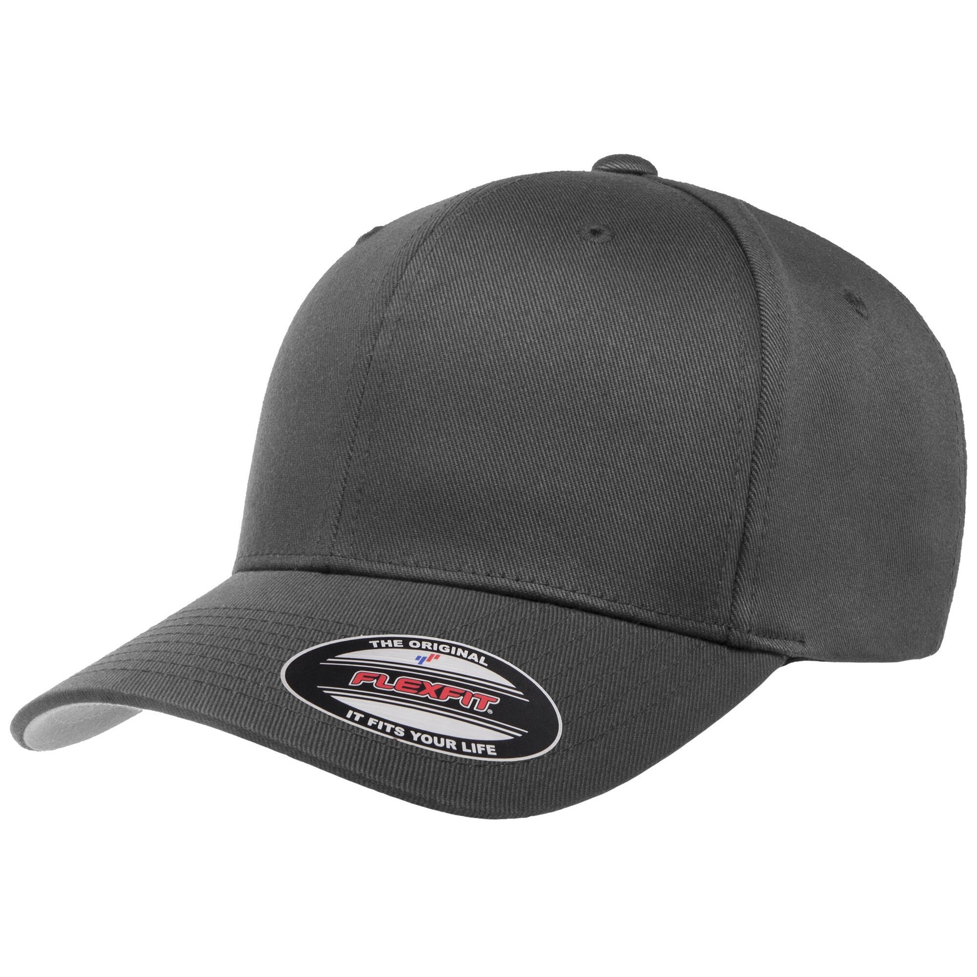 FLEXFIT Unisex Wooly Combed Cap (Dark Grey)