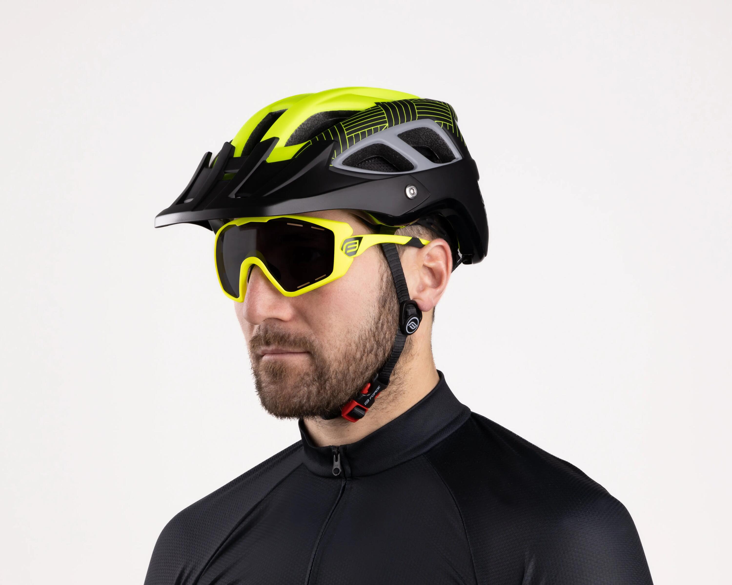 Ochelari Force Ombro Plus, lentila neagra, fluo mat 6/7