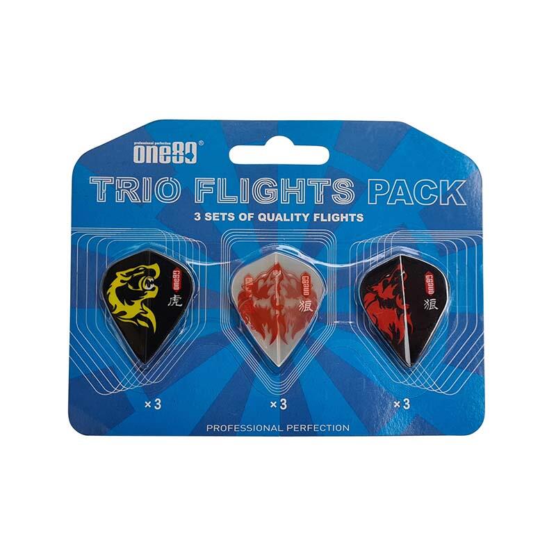 One80 Dart Trio Flights Pack Kite - Animal Kingdom
