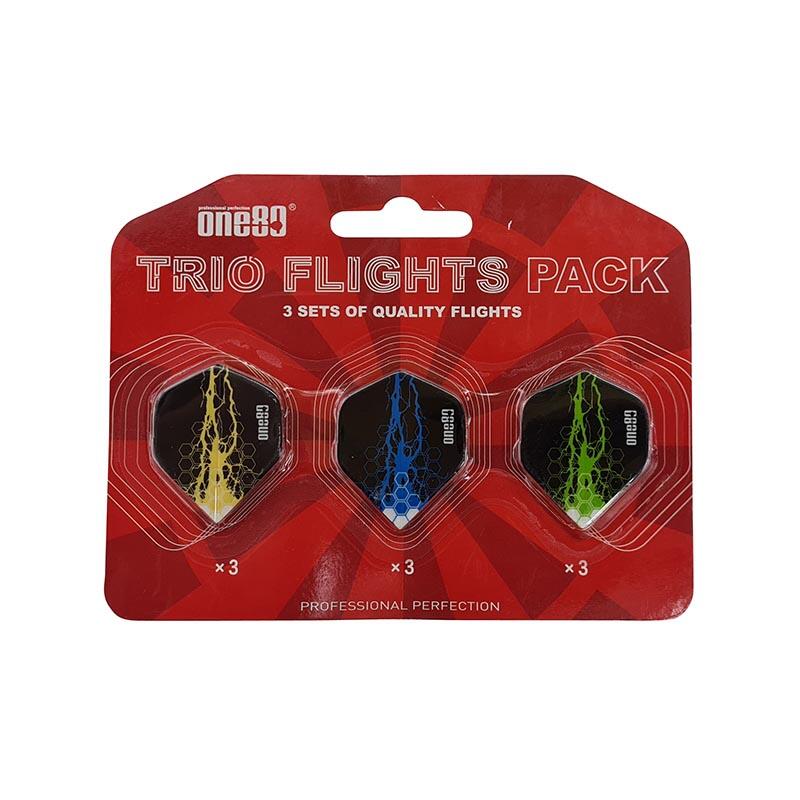 One80 Dart Trio Flights Pack Standard - Set No. 3 - Charge