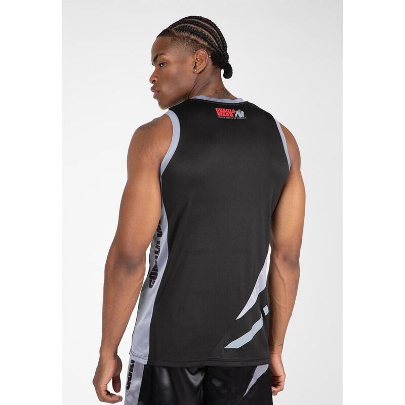 Gorilla Wear Hornell Tank Top - Unisex - Zwart/Grijs - M