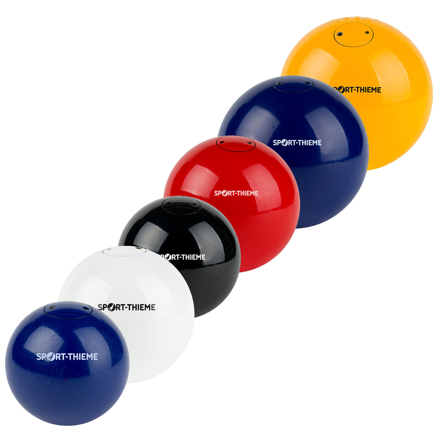 Wettkampf-Stoßkugel Stahl 3 kg Weiß 97 mm Leichtathletik Unisex Weiß 2/3