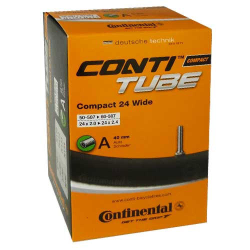 Compact Tube - Schrader 40mm Valve MTB Black 24X2.0-2.4" 2/3