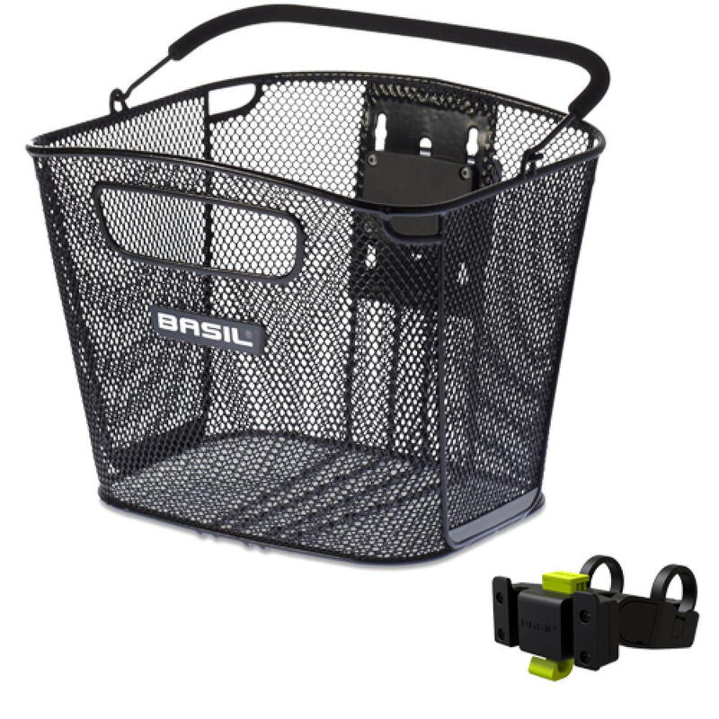 Fietsmand Bold Front Kf 28 X 34 X 27 Cm - Zwart (Met Kf Handlebar Holder)