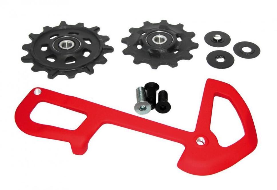 Pebble Sram Kit Galets Et Chape Interne Xo1 Eagle Rouge