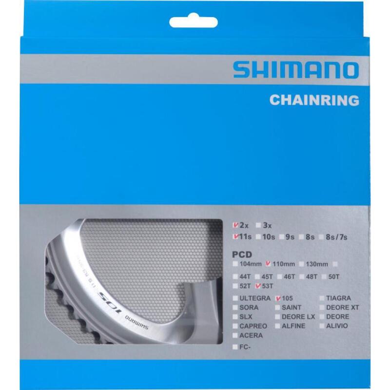 Shimano Kettingblad 105 11V 53T Y1PH98140 FC-5800 zilver